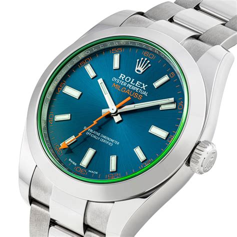 rolex milgauss gv blue review|Rolex Milgauss gv price.